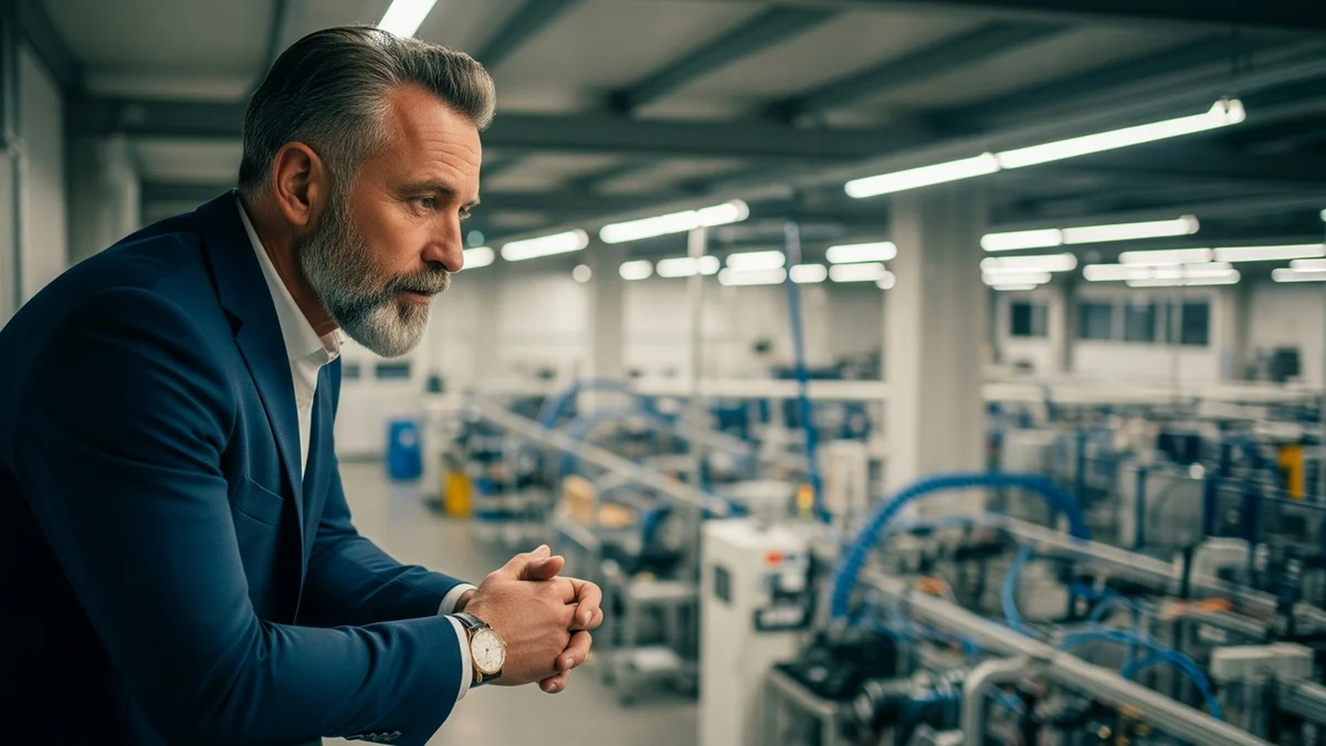 Gestor industrial analisando linha de produção fabril e impactos no IPI e custos industriais