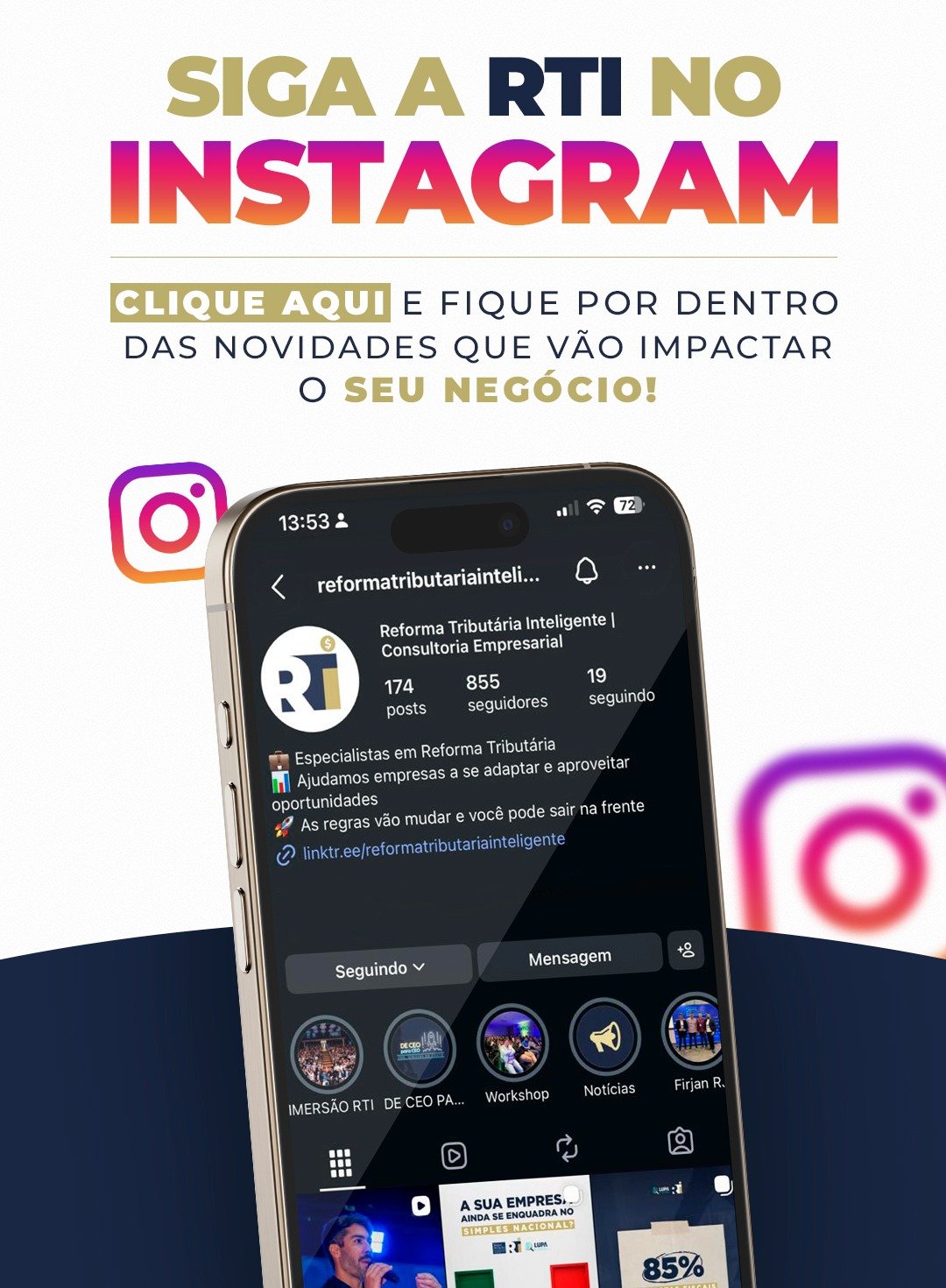 Instagram Reforma Tributária Inteligente